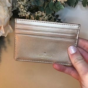 Gold Kate Spade Cardholder